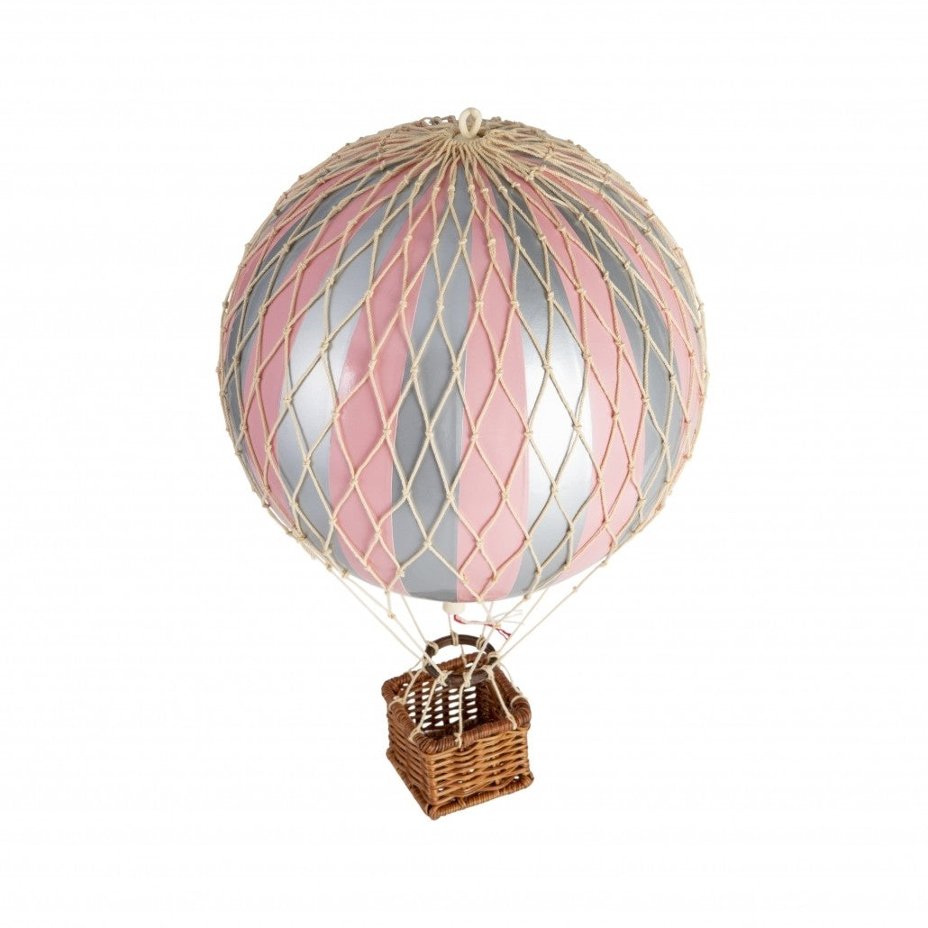 Mongolfiera Silver Pink Accessorio Cameretta 30cm
