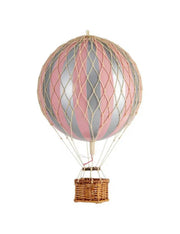 Mongolfiera Silver Pink Accessorio Cameretta 30cm