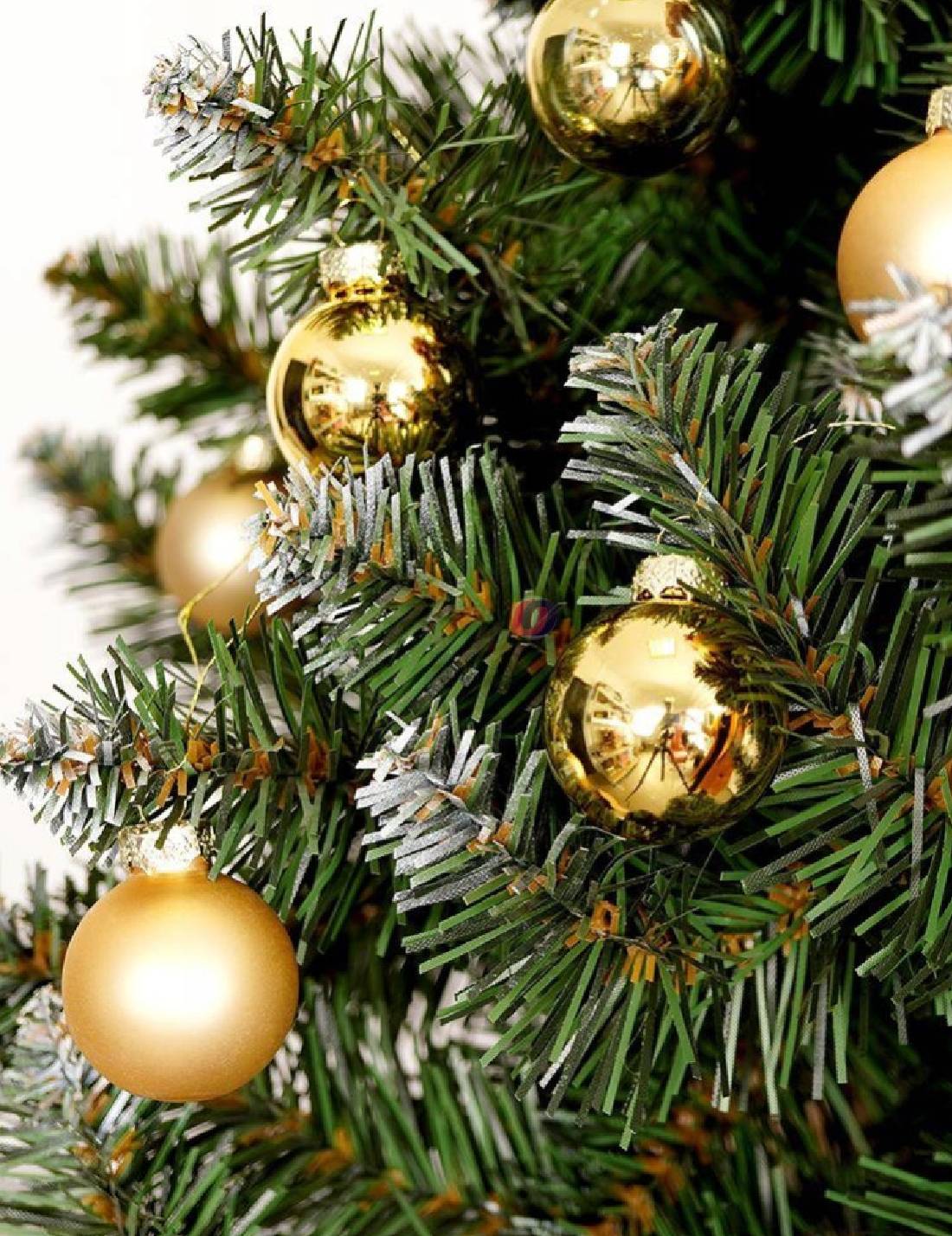 Pallina Albero Di Natale In Vetro Oro d8cm