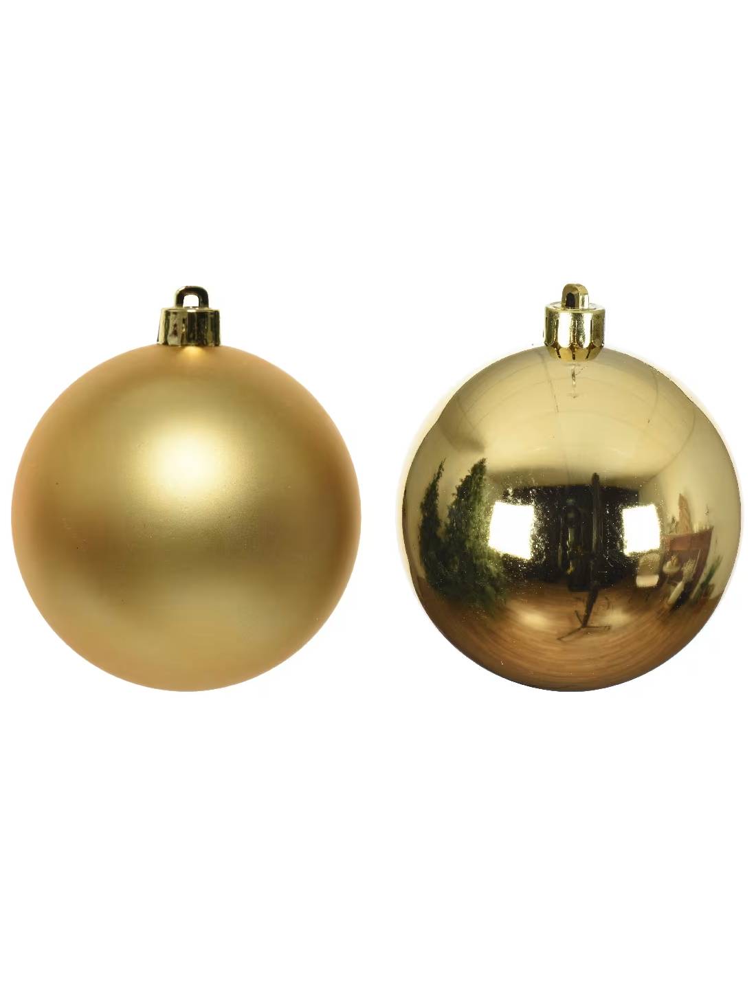 Pallina Albero Di Natale In Vetro Oro d10cm