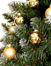 Pallina Albero Di Natale In Vetro Oro d10cm