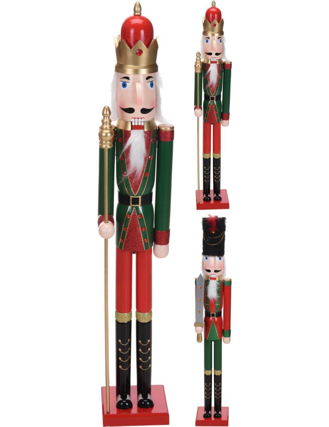 Addobbo Albero Di Natale Schiaccianoci 106cm