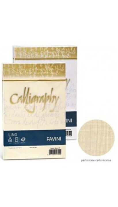 Buste Per Lettere Favini Calligraphy Lino 12x18cm 25pz Avorio