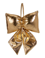 Addobbo Albero Di Natale Fiocco Oro 26cm