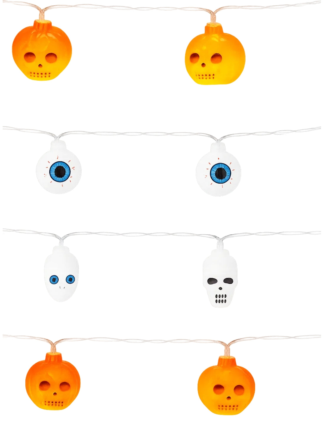 Ghirlanda Di Halloween Luminosa Con Zucche LED
