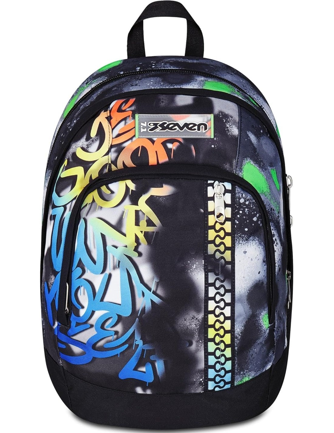 School Pack Zaino Dual Più Astuccio Completo 3 Zip Sprint Paint Boy