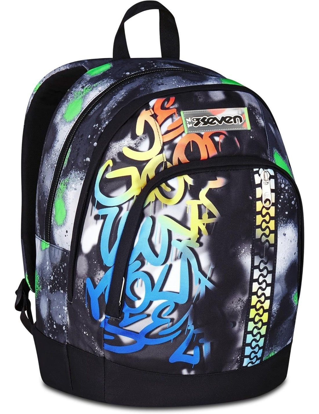 School Pack Zaino Dual Più Astuccio Completo 3 Zip Sprint Paint Boy