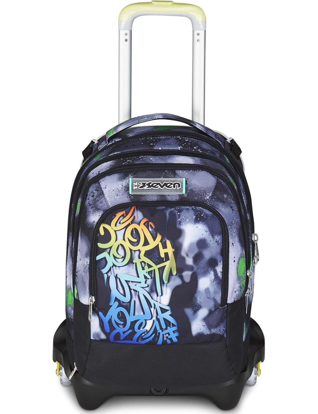 School Pack Trolley Detach Più Astuccio Completo 3 Zip Sprint Paint Boy
