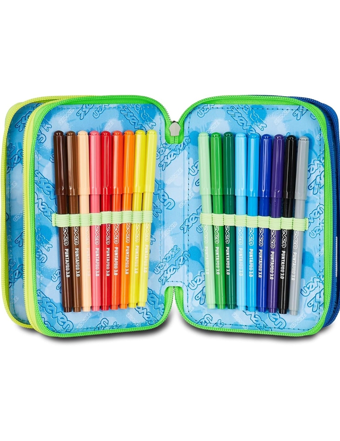 School Pack Trolley Detach Più Astuccio Completo 3 Zip Sprint Paint Boy