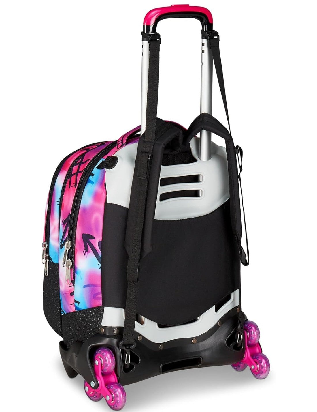 School Pack Trolley Detach Più Astuccio Completo 3 Zip Sprint Paint Girl