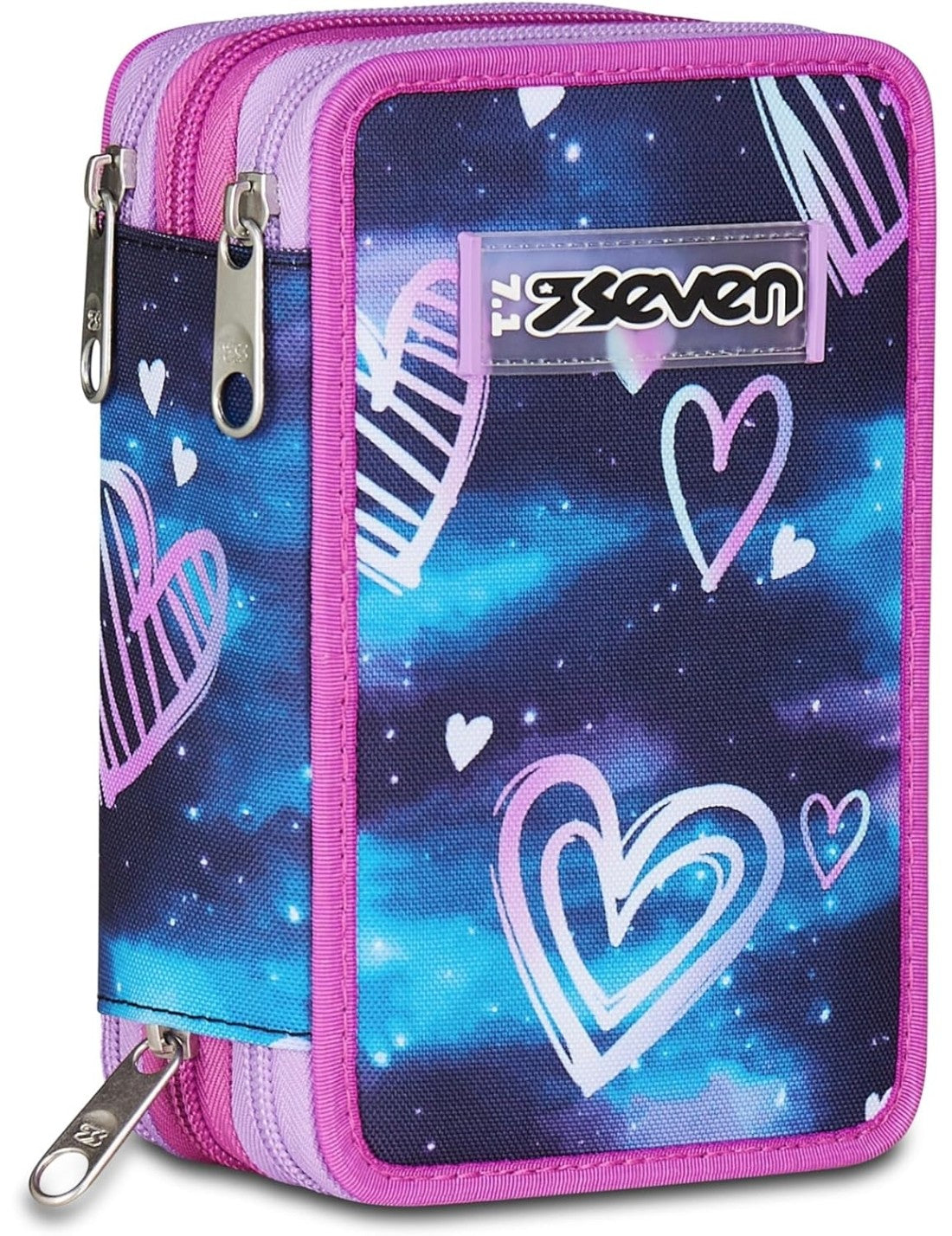School Pack Zaino Dual Detach Più Astuccio Completo 3 Zip Gloomy Heart