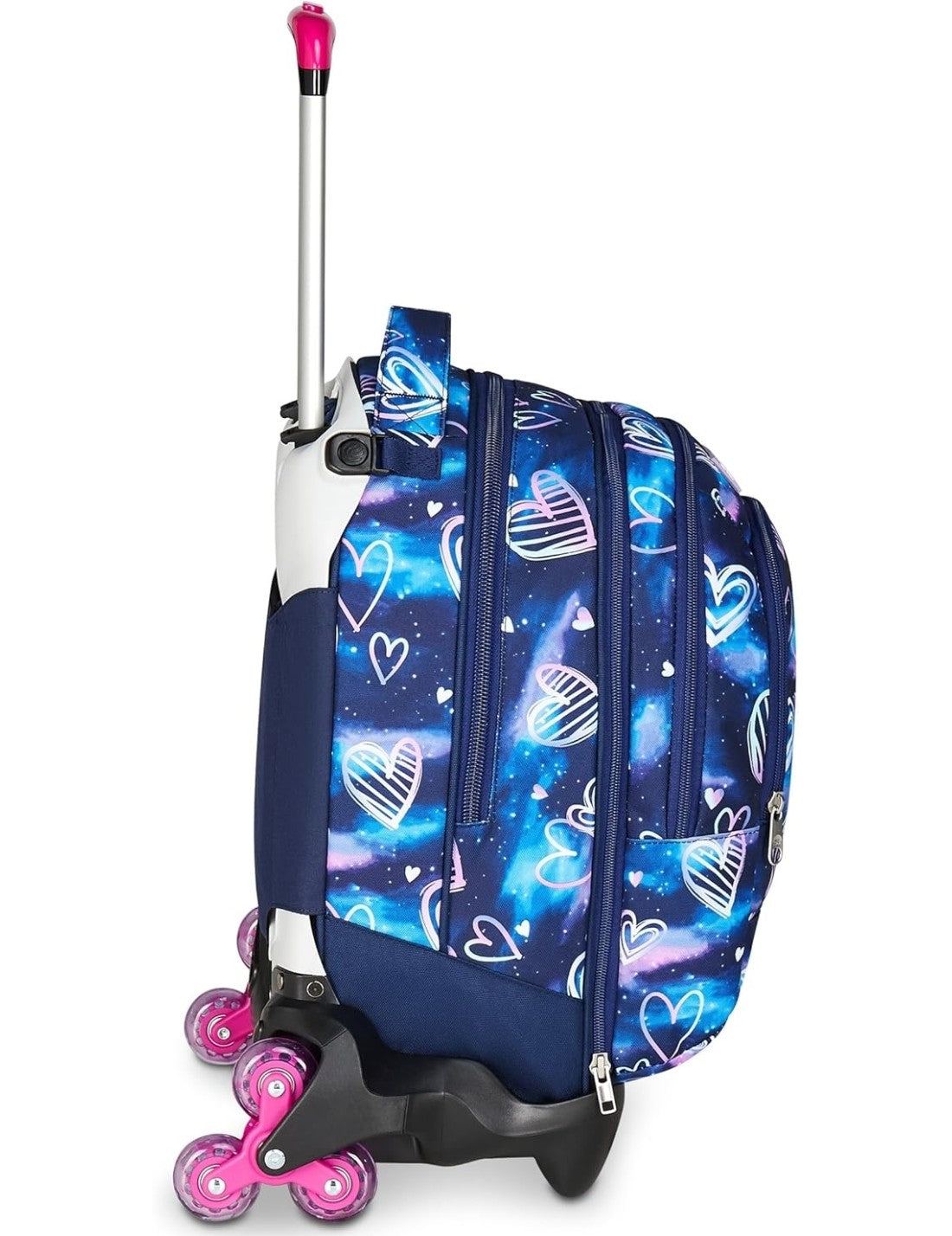 School Pack Trolley Detach Più Astuccio Completo 3 Zip Gloomy Heart