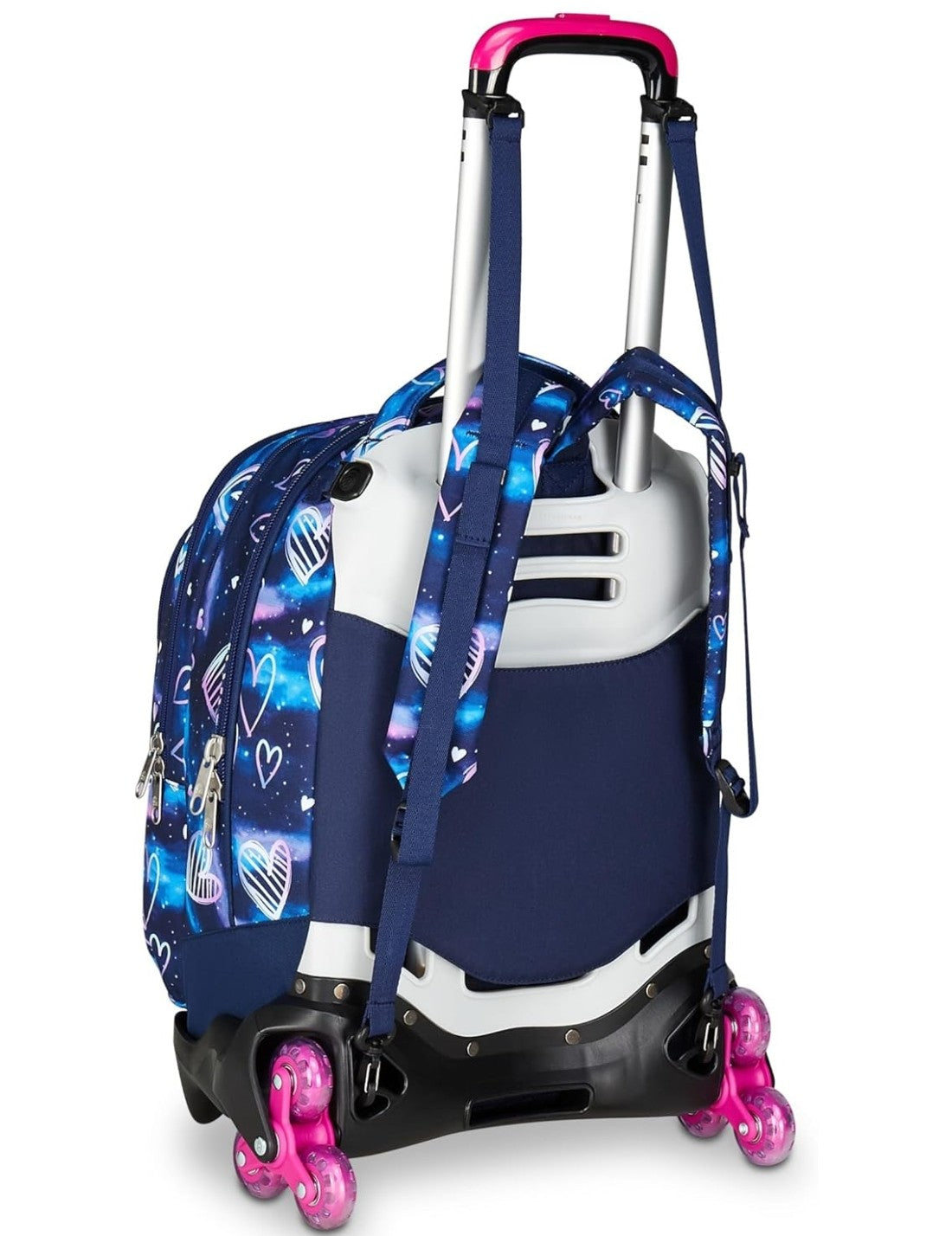 School Pack Trolley Detach Più Astuccio Completo 3 Zip Gloomy Heart