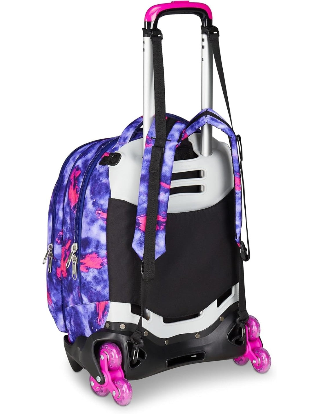School Pack Trolley Detach Più Astuccio Completo 3 Zip Shady Dye Girl