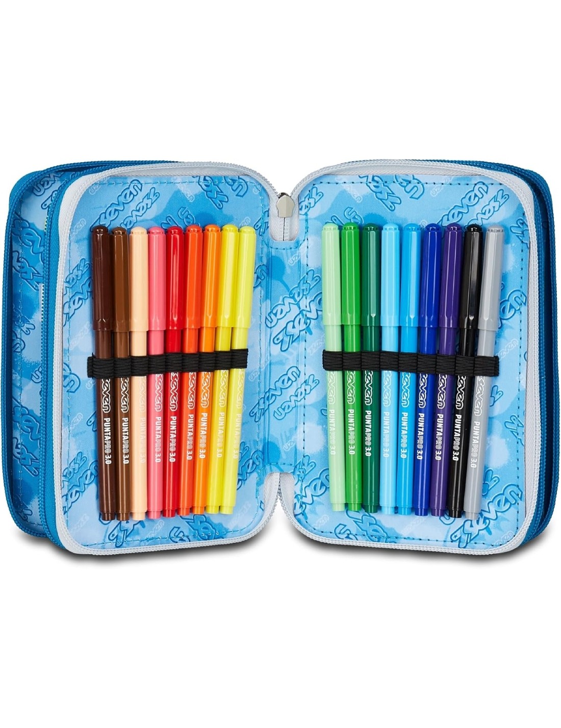 School Pack Zaino Dual Detach Più Astuccio Completo 3 Zip Quick Graffiti Boy