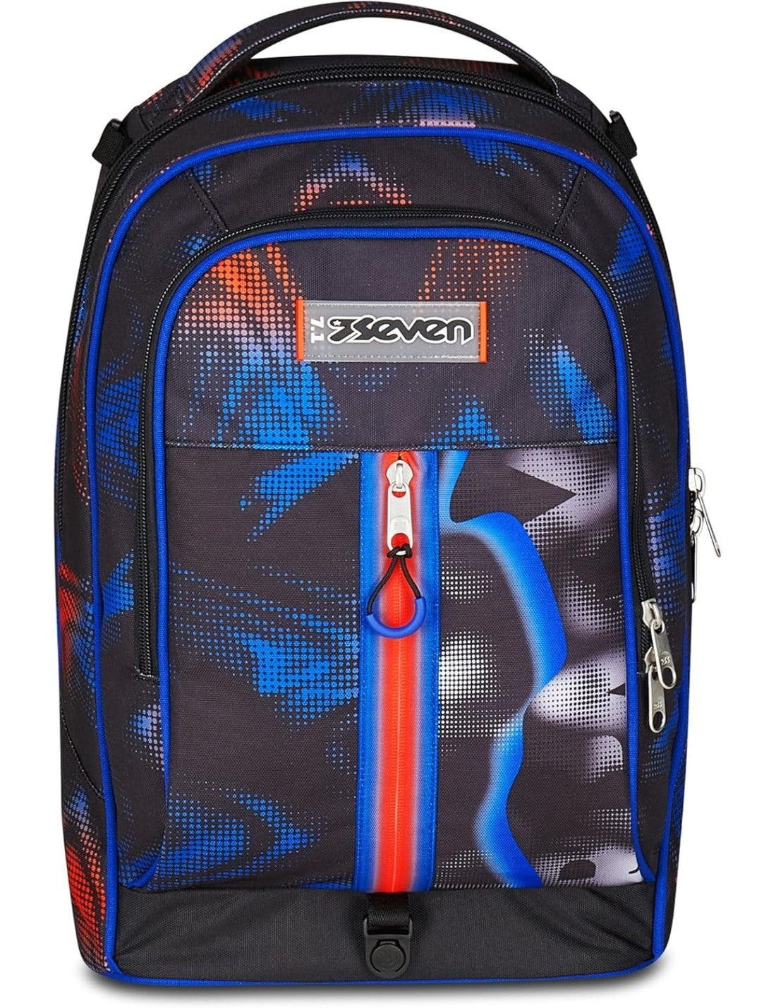 School Pack Trolley Più Astuccio Completo 3 Zip Optical Shade Boy