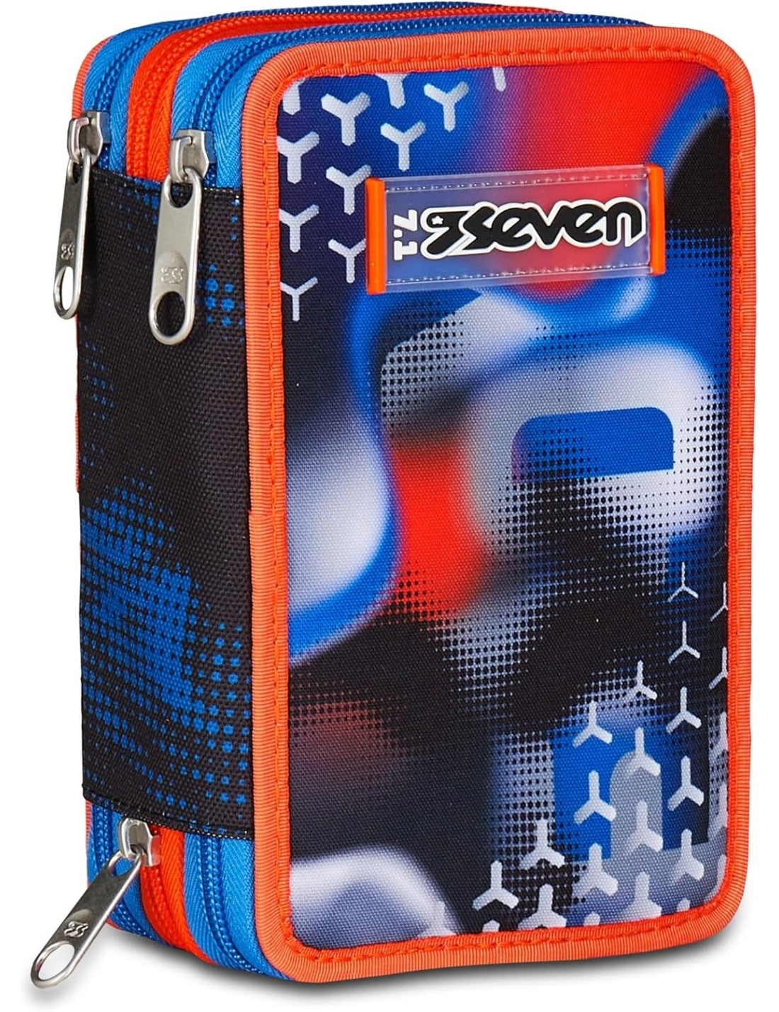 School Pack Trolley Più Astuccio Completo 3 Zip Optical Shade Boy