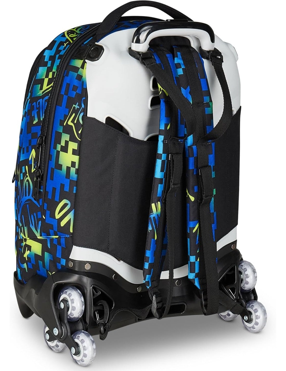 School Pack Trolley Più Astuccio Completo 3 Zip Scribbled Flame