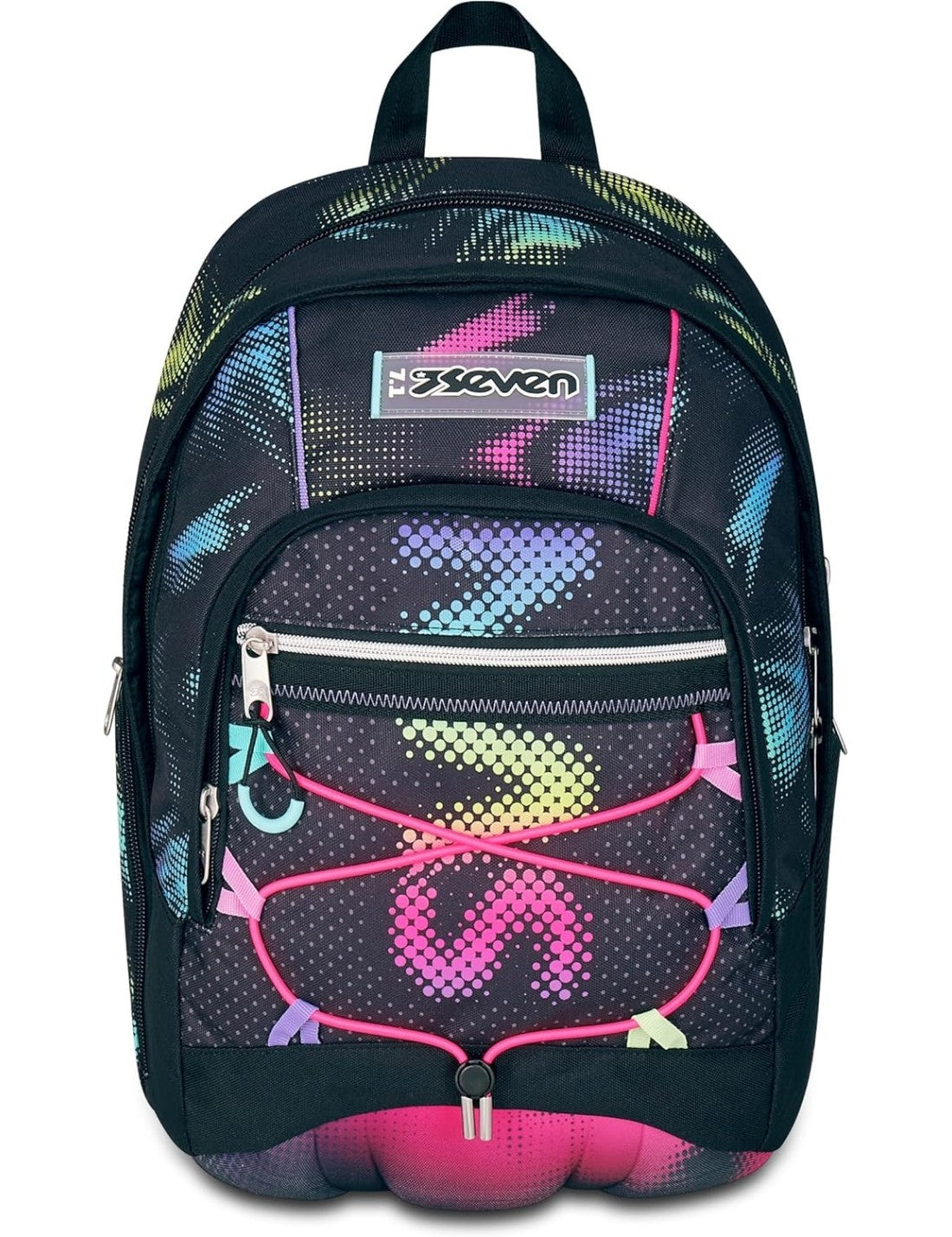 School Pack Zaino Dual Più Astuccio Completo 3 Zip Optical Shade Girl