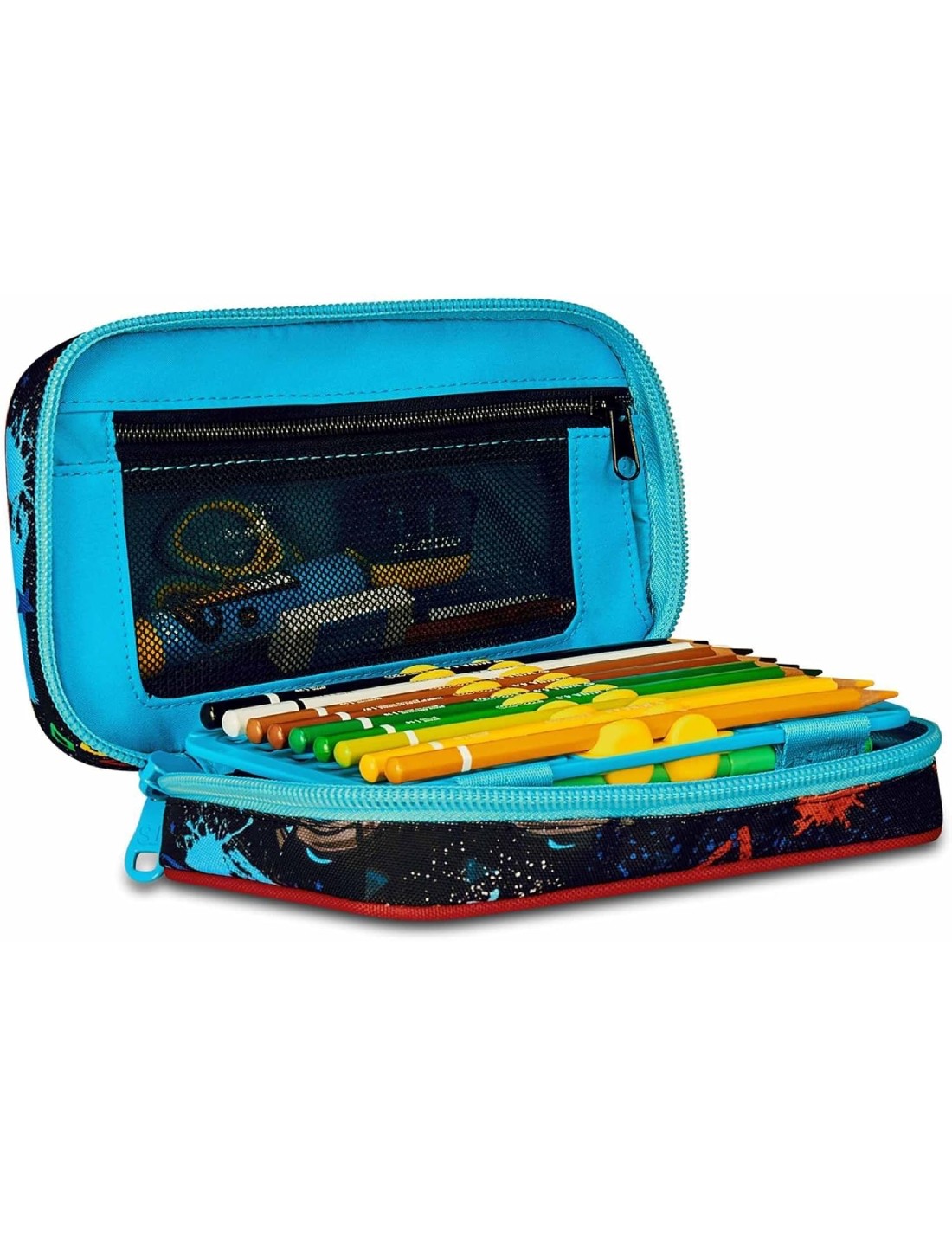 School Pack Zaino Sdoppiabile Più Astuccio Completo Speed Pad Game Led Boy