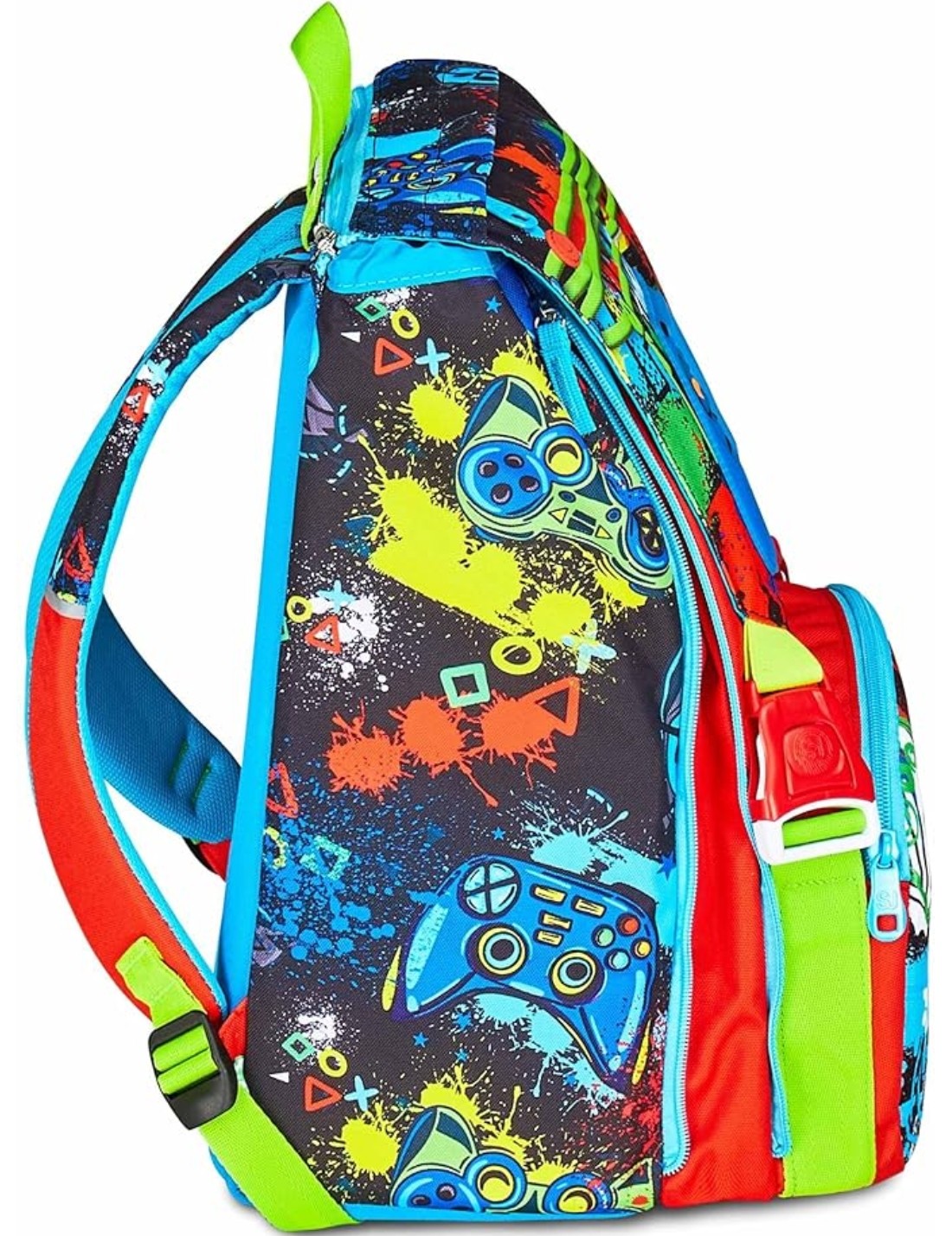School Pack Zaino Sdoppiabile Più Astuccio Completo 3 Zip Game Led Boy
