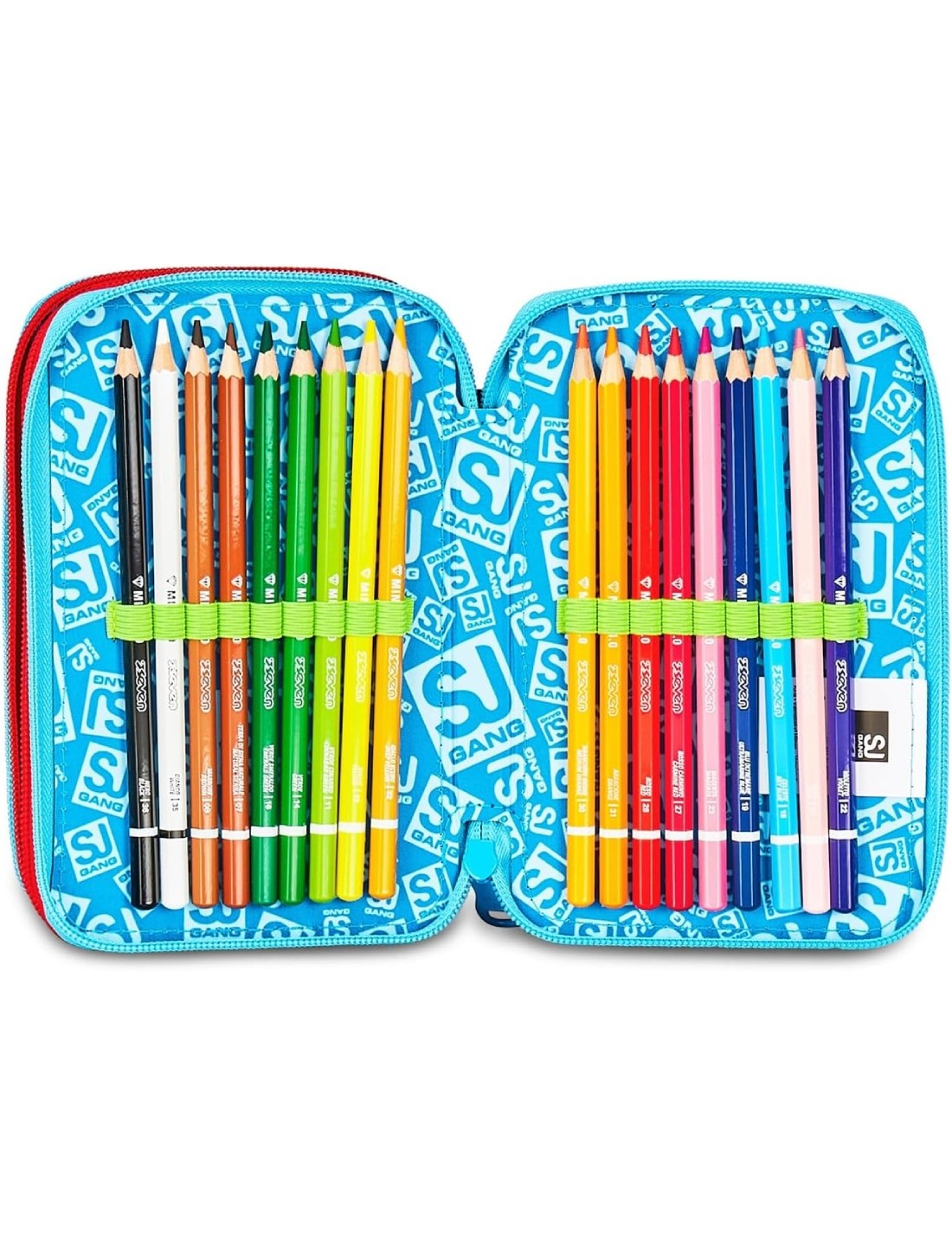 School Pack Zaino Sdoppiabile Più Astuccio Completo 3 Zip Game Led Boy