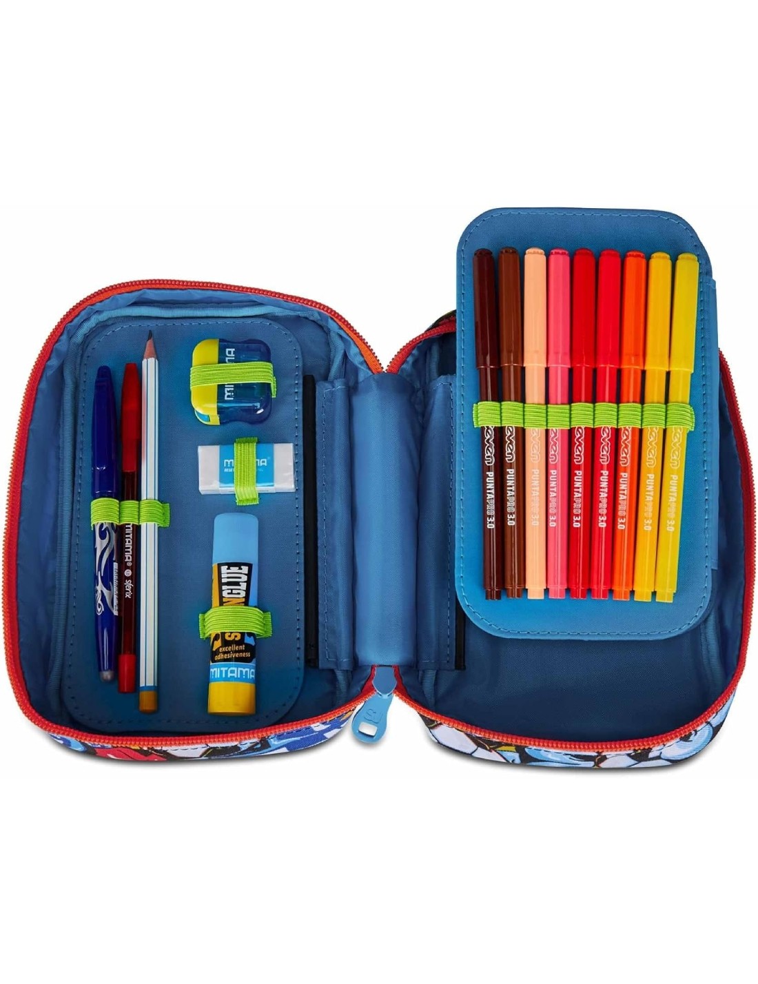 School Pack Zaino Advanced Più Astuccio Completo Speed Pad Tinypatch Boy