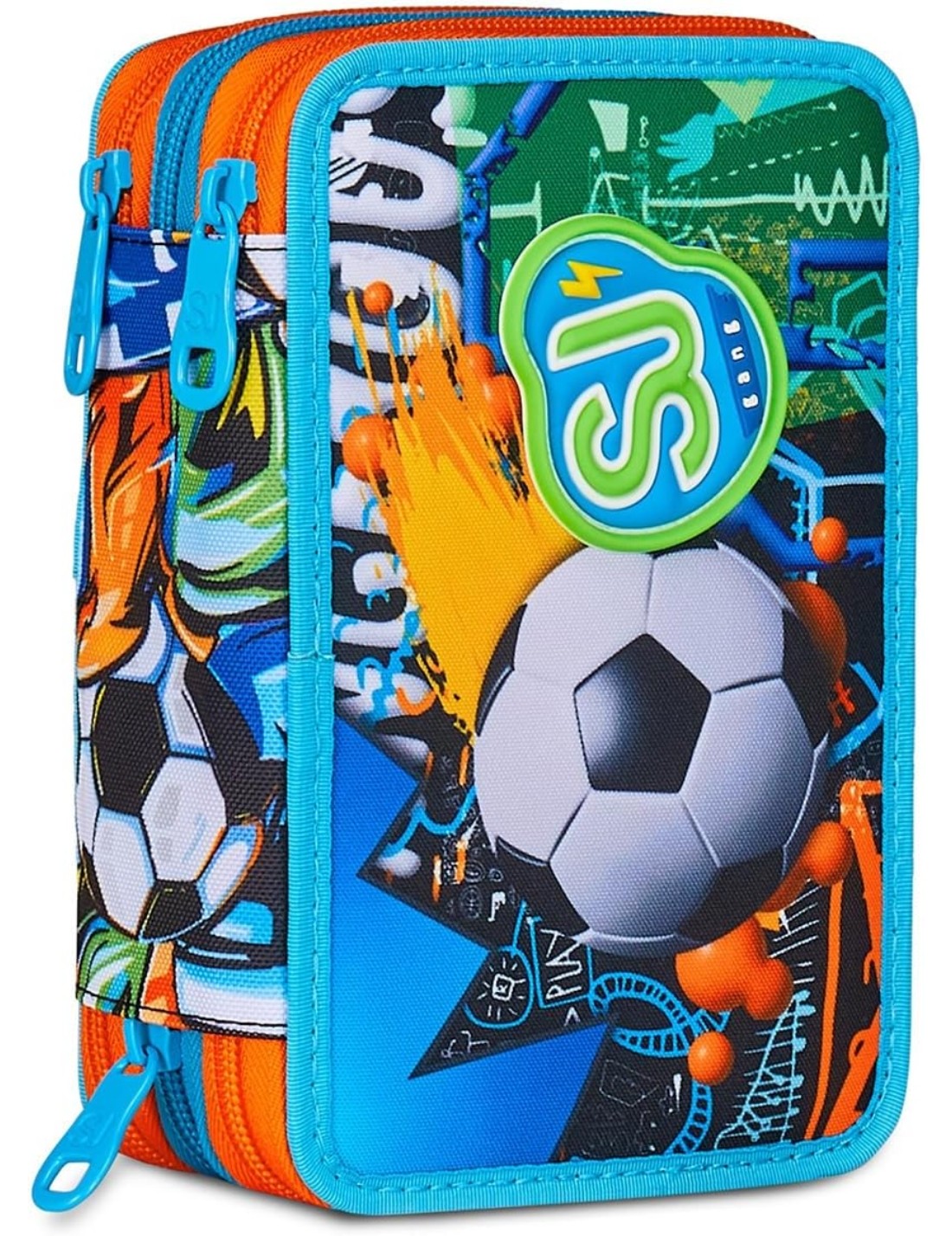 School Pack Zaino Sdoppiabile Più Astuccio Completo 3 Zip Tinypatch Boy