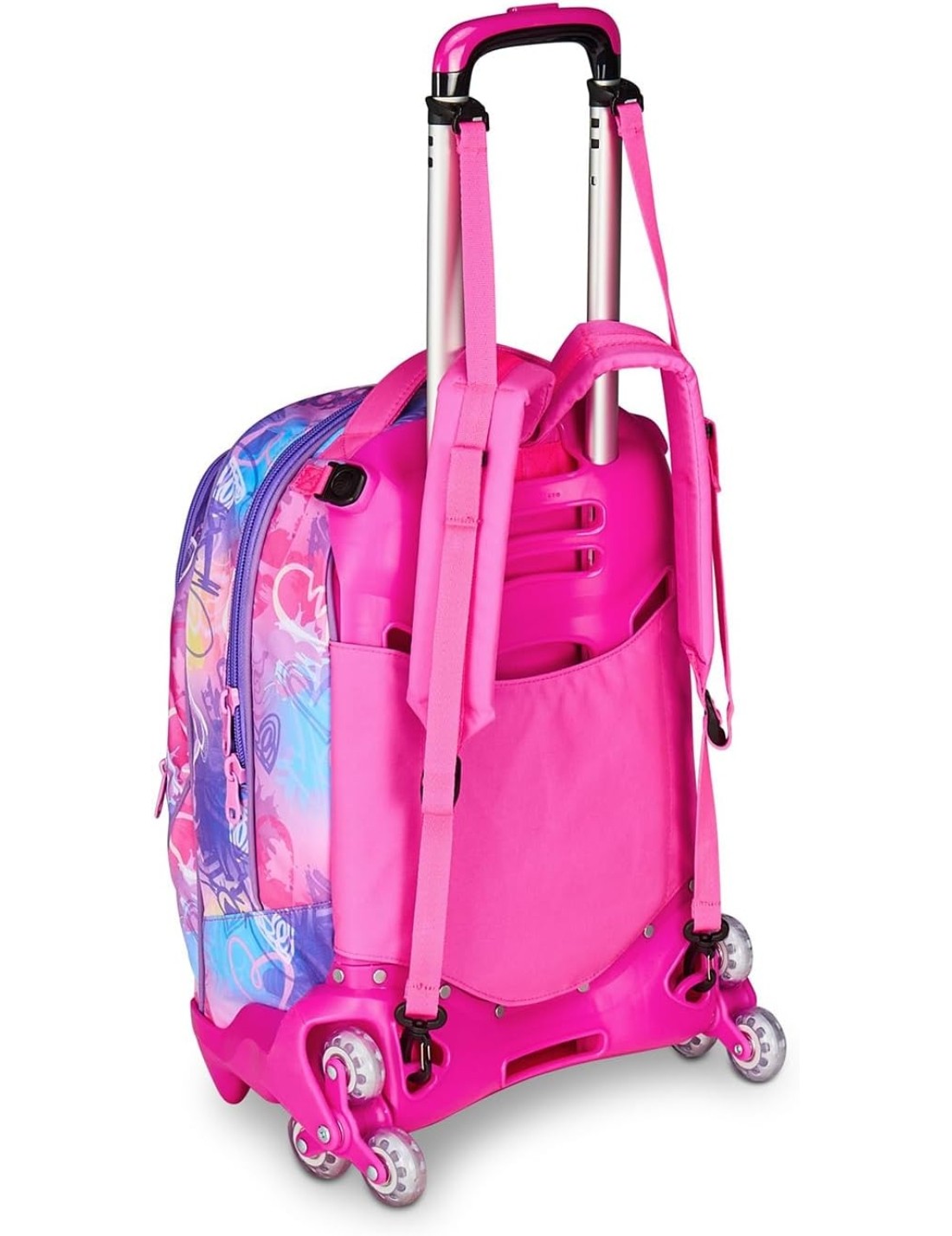 School Pack Trolley Più Astuccio Completo 3 Zip Tinypatch Girl