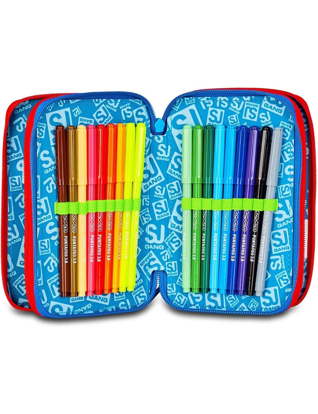 School Pack Trolley Più Astuccio Completo 3 Zip Fantasys Boy