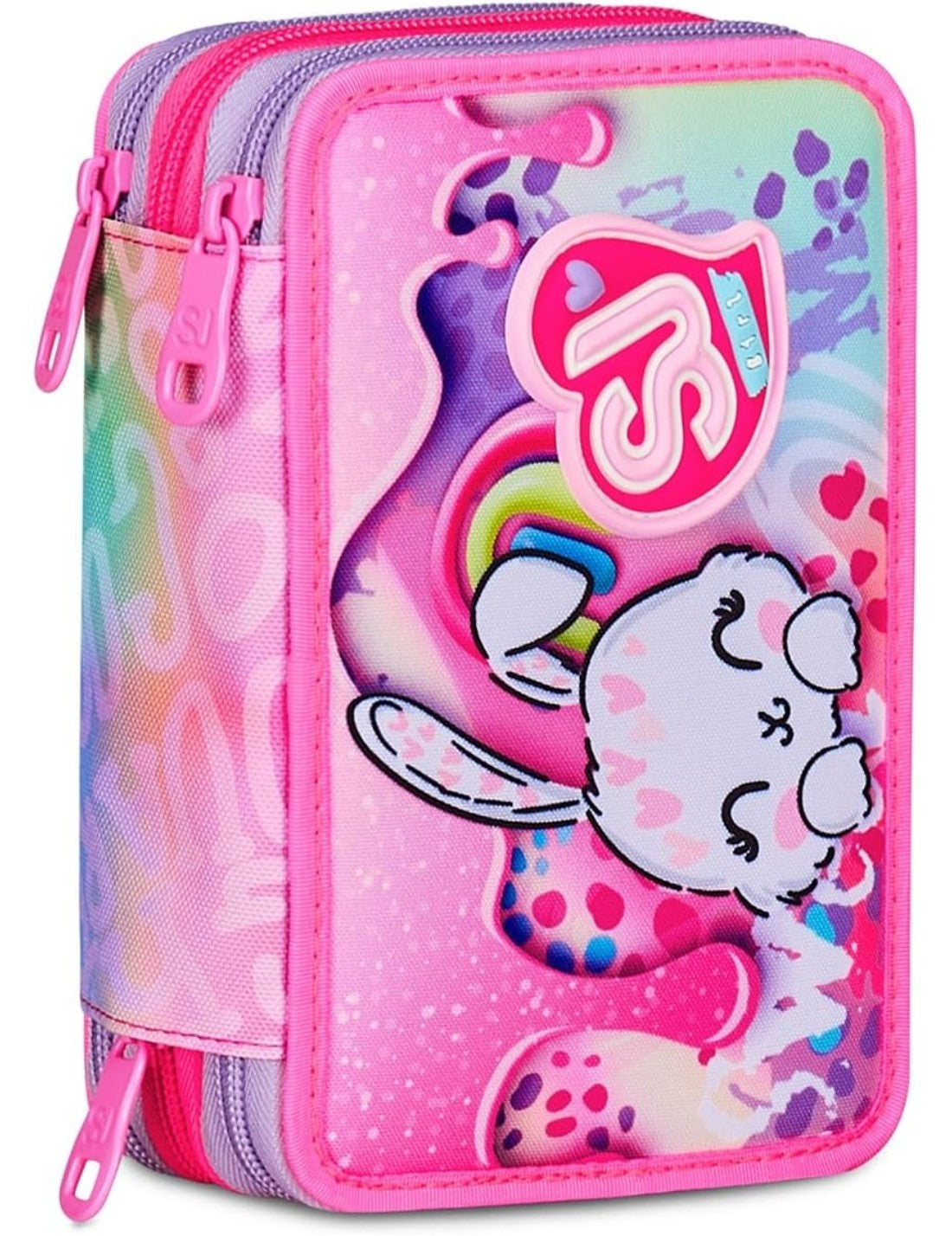 School Pack Zaino Advanced Più Astuccio Completo 3 Zip Fantasys Girl