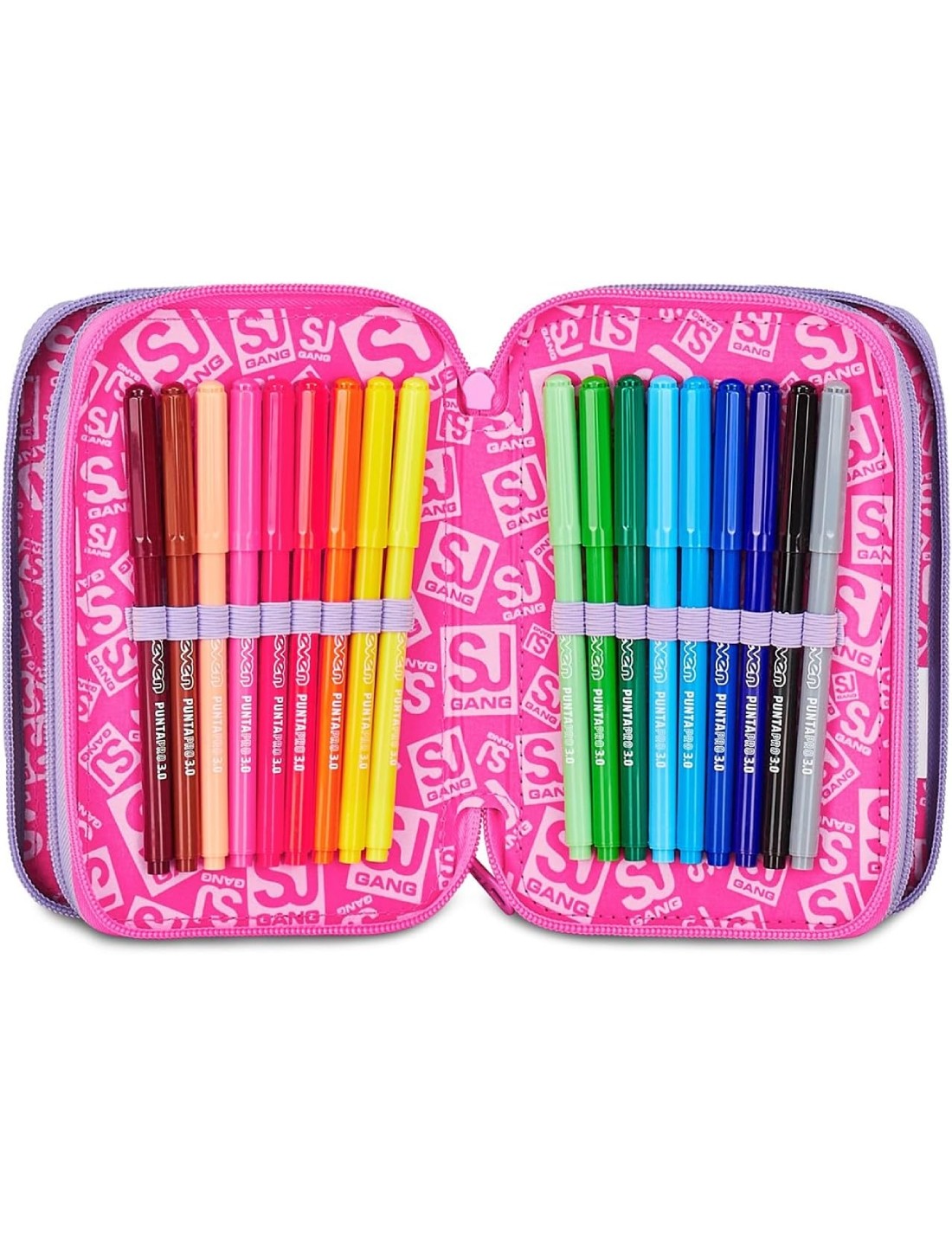 School Pack Zaino Advanced Più Astuccio Completo 3 Zip Fantasys Girl