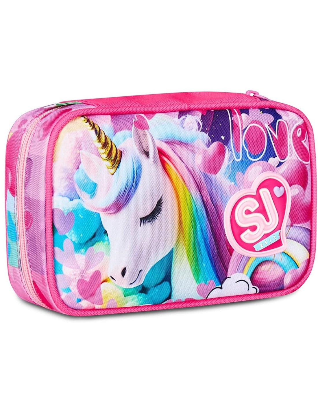 School Pack Zaino Primino Più Astuccio Completo Speed Pad Flyunicorn Girl