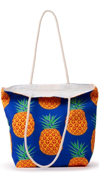 Borsa Tela Da Spiaggia Ananas