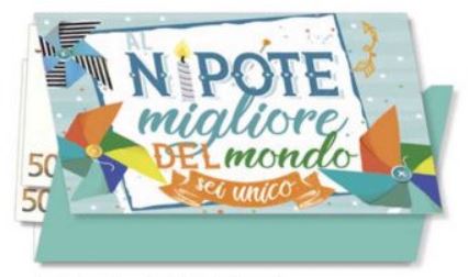 Busta Porta Denaro Auguri Nipotino