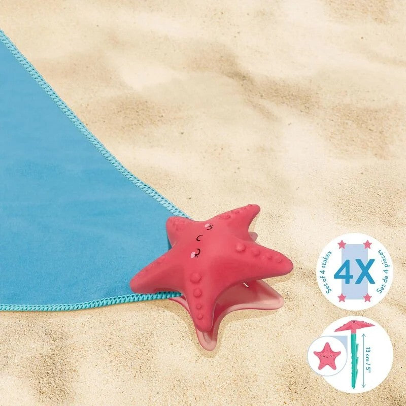 Legami Set Di 4 Ferma Telo Mare Stella Marina Good Vibes
