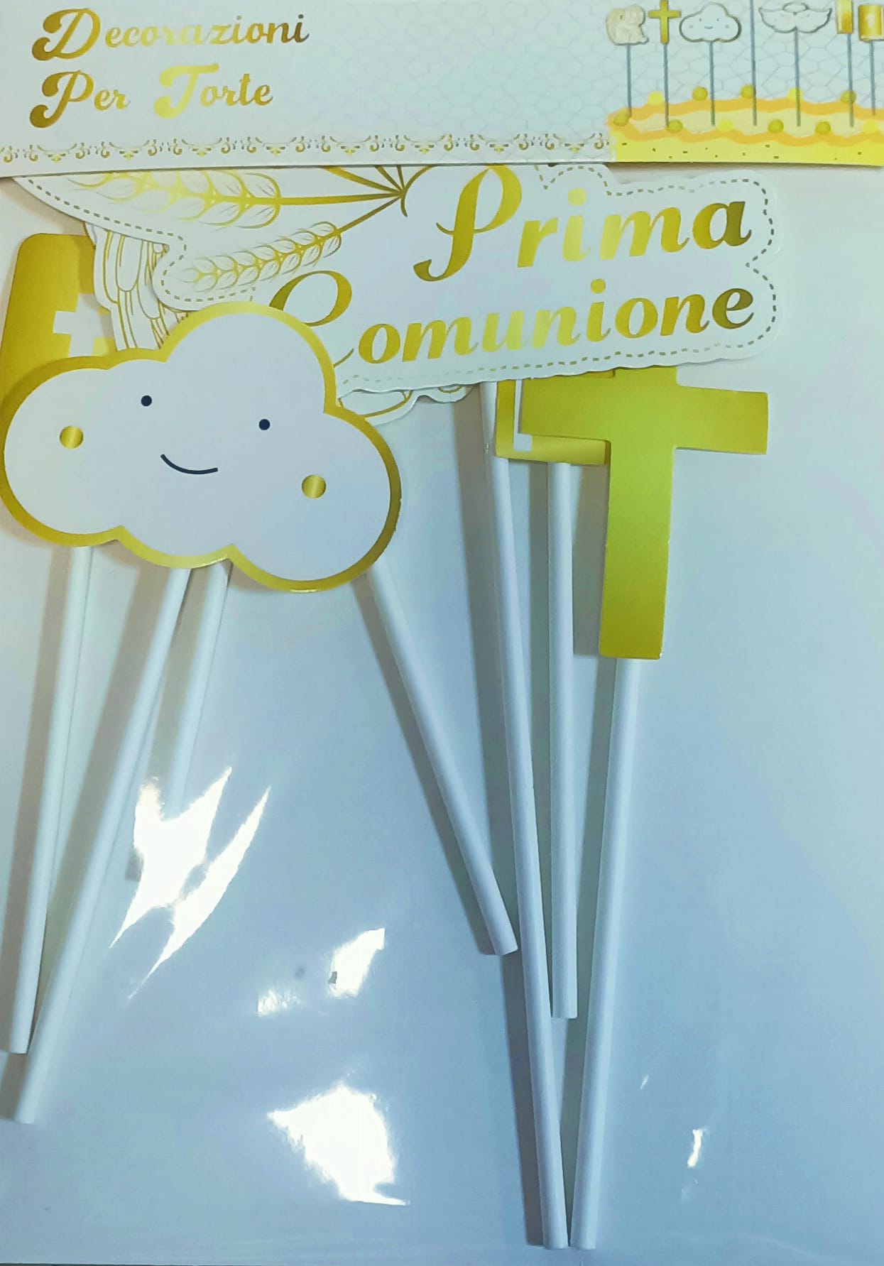 Topper Decorazioni Per Torte Prima Comunione 7Pz.