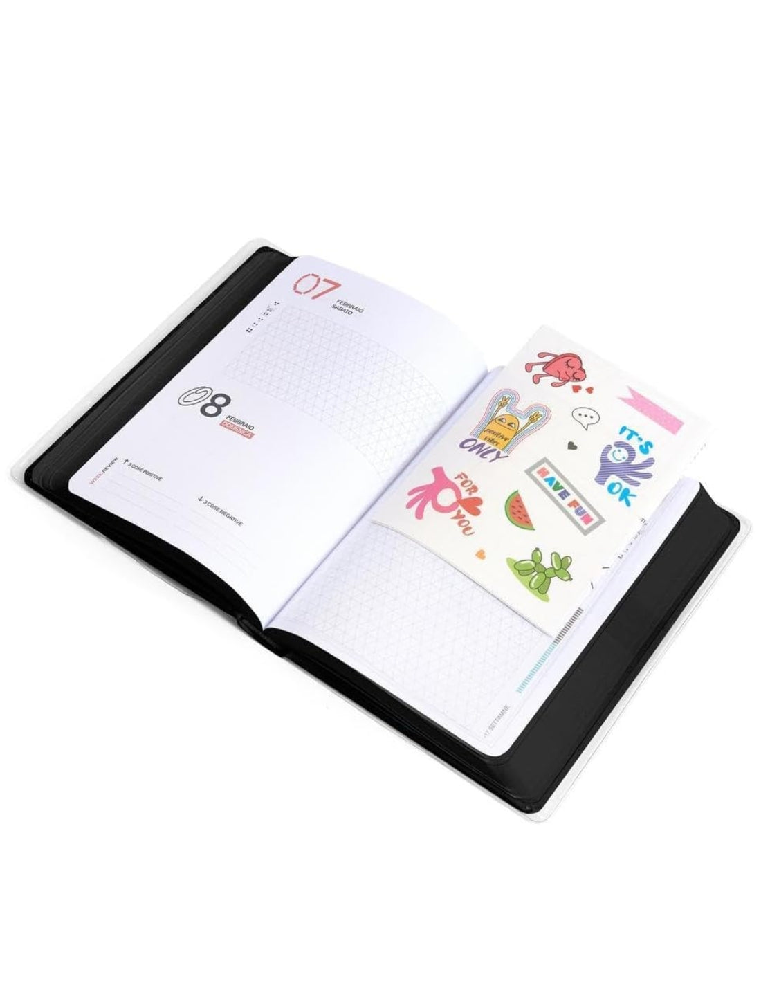 Diario Scuola 12 Mesi Datato 2025/2026 Be You Ultra Black Easy