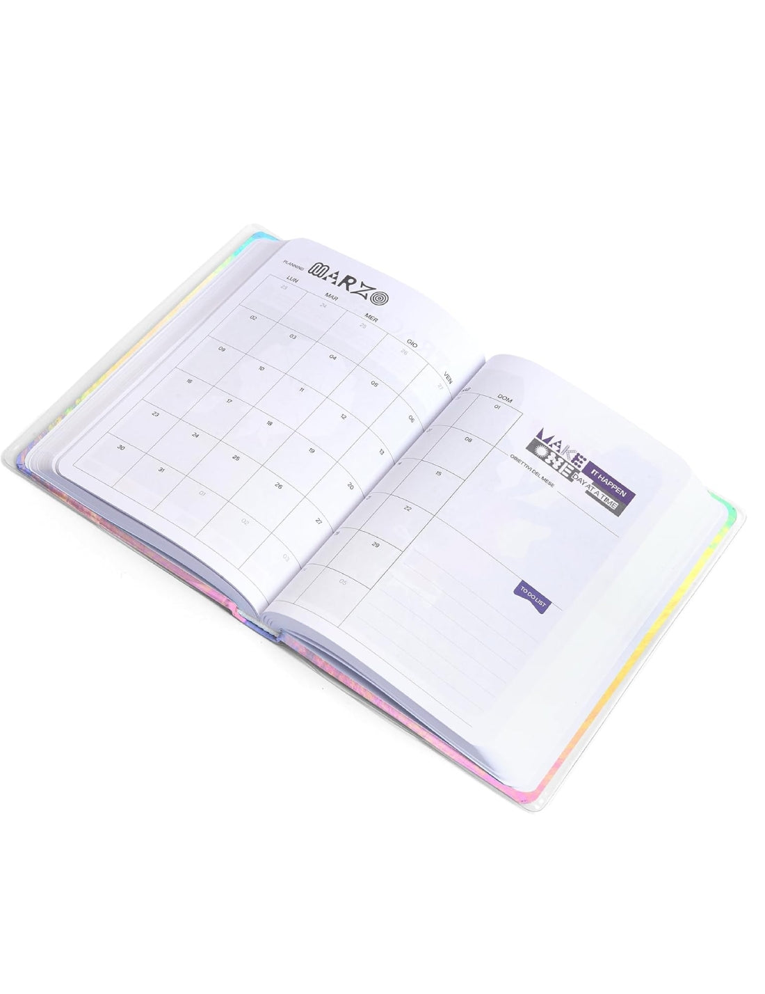 Diario Scuola 12 Mesi Datato 2025/2026 Be You Reflection Easy