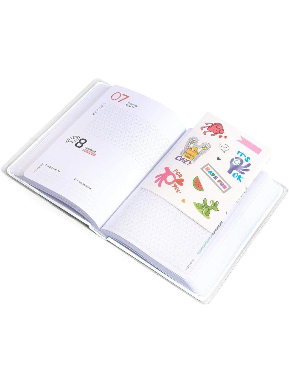 Diario Scuola 12 Mesi Datato 2025/2026 Be You Extra White Easy