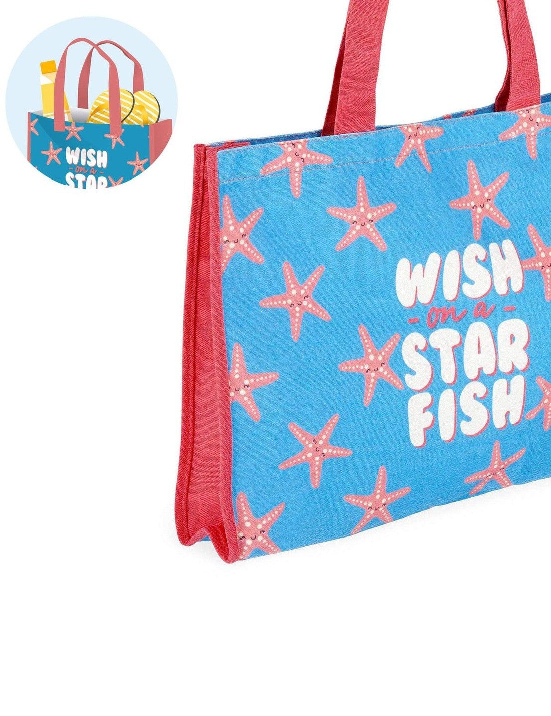 Legami Borsa In Cotone Da Spiaggia Stelle Marine
