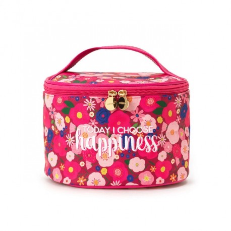 Beauty Case Con Fiori Rosa Today Choose Happiness Legami