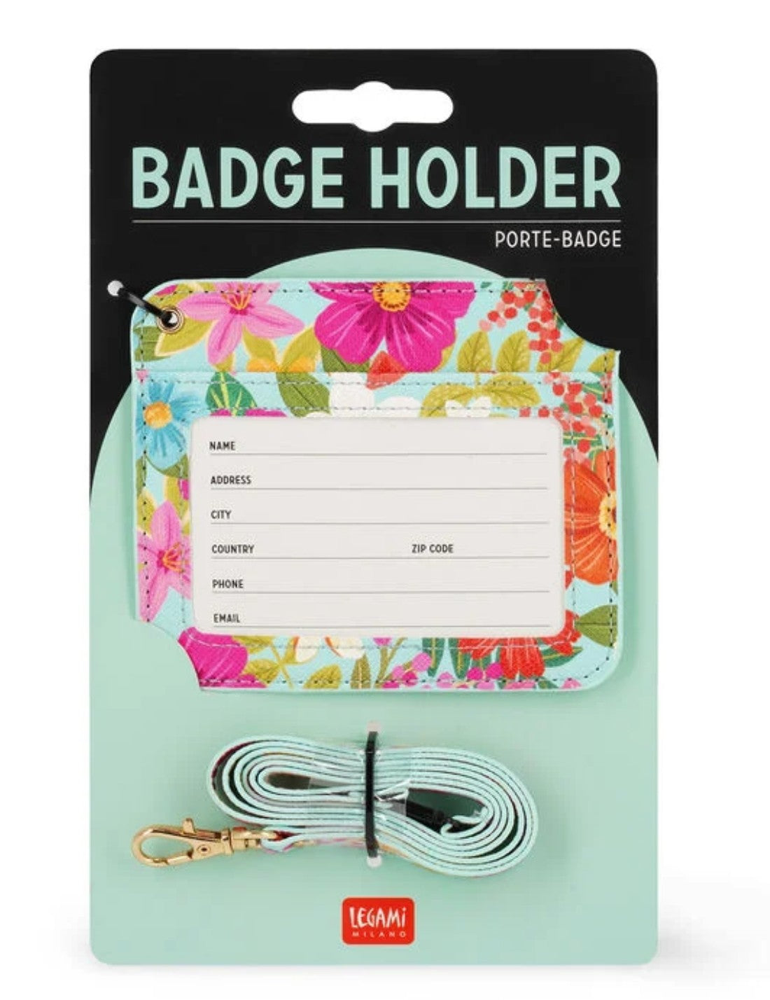 Porta Badge Da Viaggio Flowers Legami