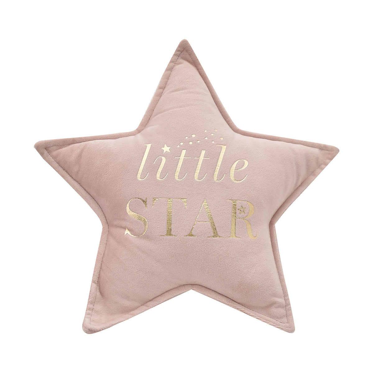 Cuscino A Stella Little Star Rosa Velluto
