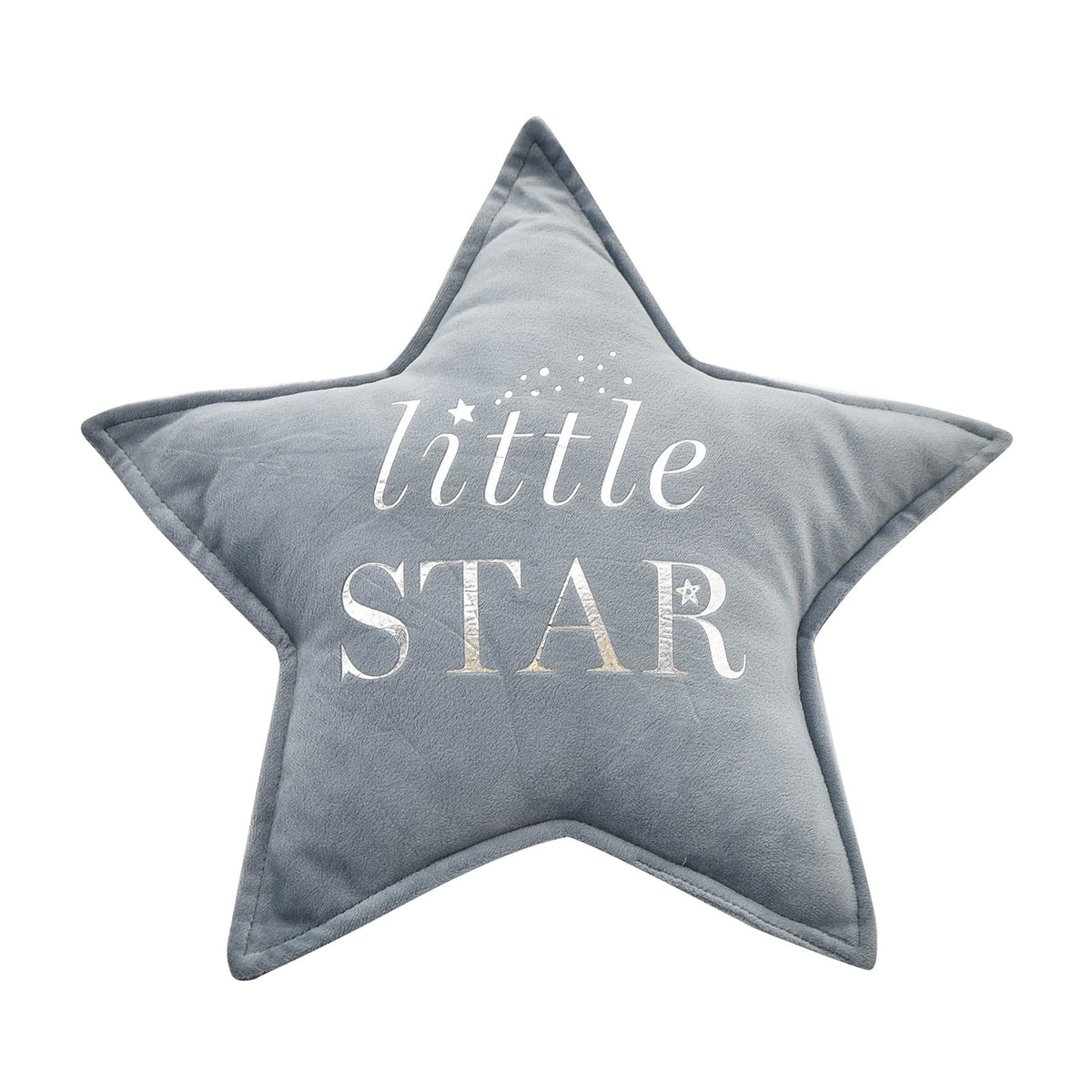 Cuscino A Stella Little Star Grigio Velluto