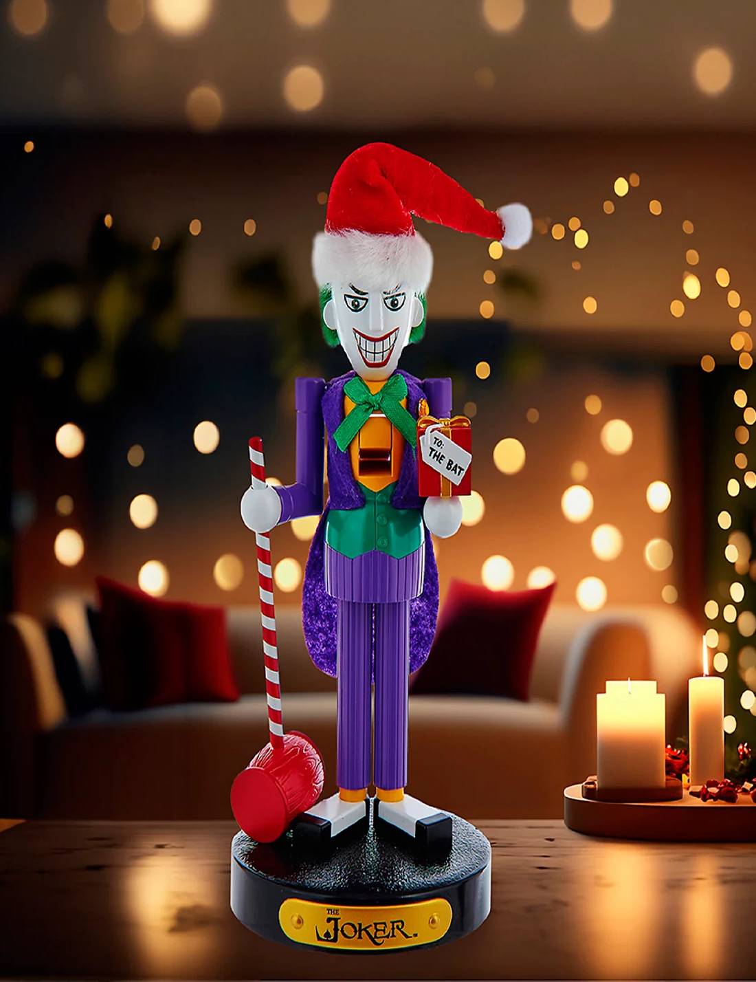Addobbo Di Natale Joker Schiaccianoci 25cm