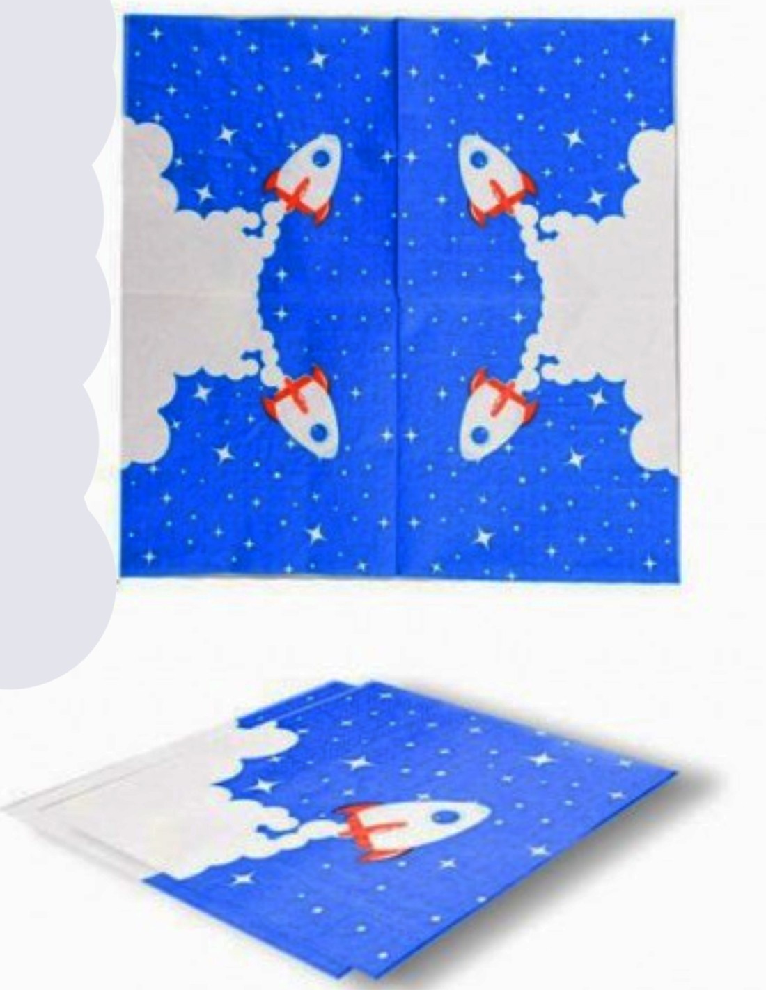 Tovaglioli Di Carta Spazio 33x33 10pz