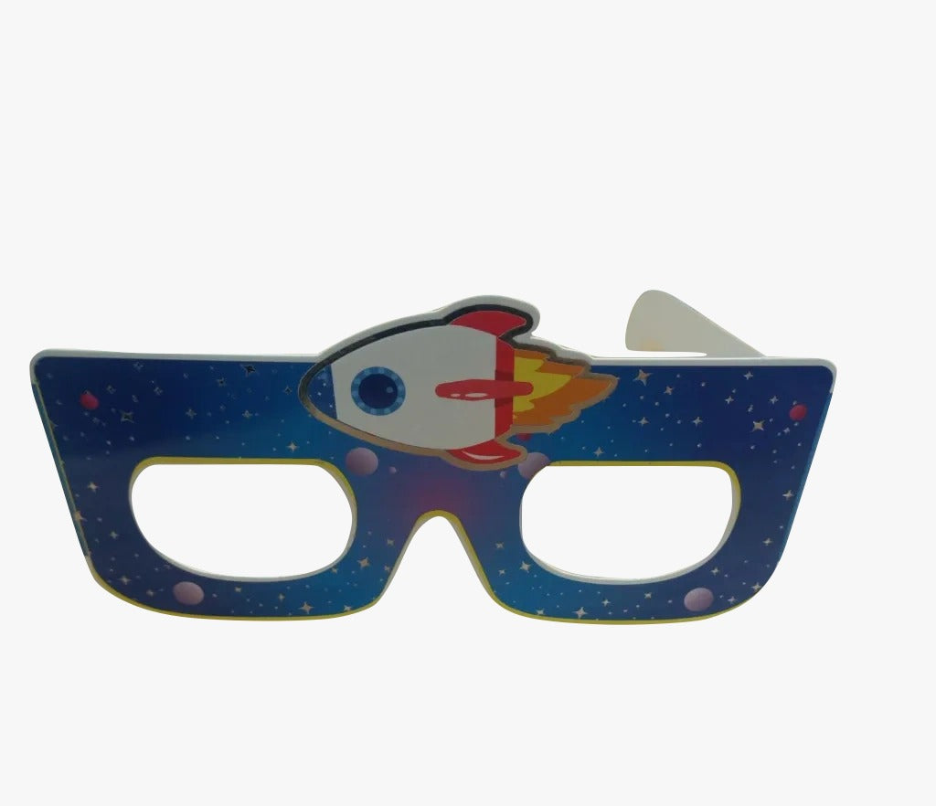 Occhiali Carta Festa Razzo 6Pz.