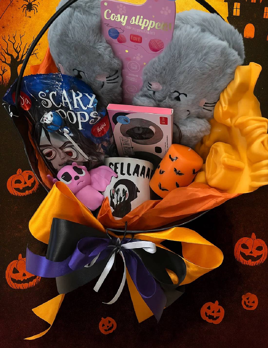 Boo Basket Halloween Con Calderone E Accessori A Tema