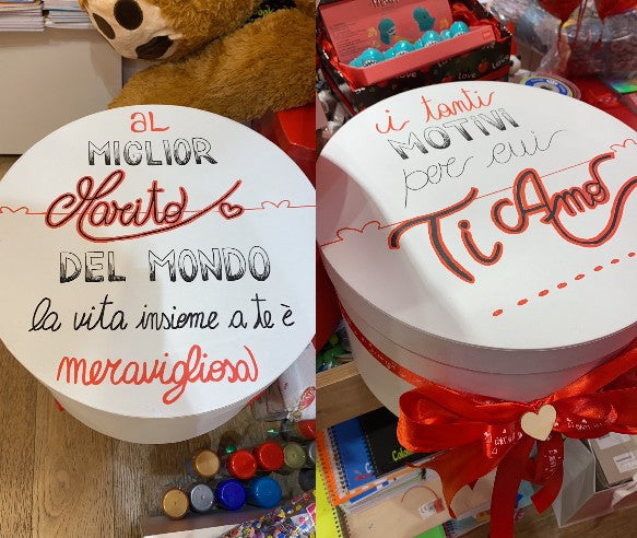 Scatola Regalo Tonda Box Cappelliera Personalizzabile